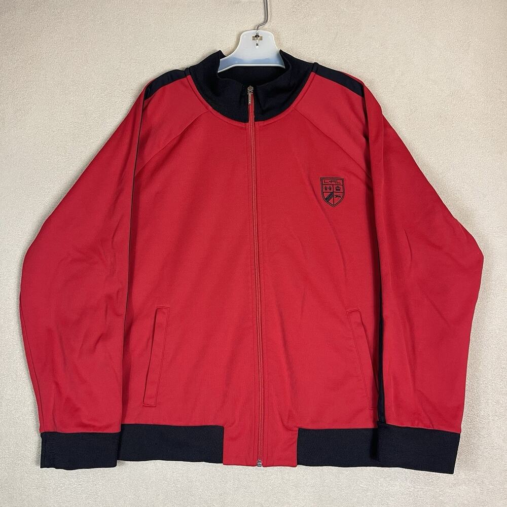 Ralph Lauren Active Jacket Womens‎ 3X Red Full Zip Embroidered Vintage Y2K